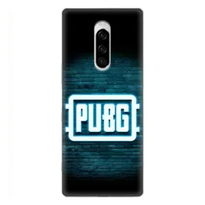 Чехол (TPU) с картинкой "Лого Пабг" на Сони Кспериа 1 (Лого PUBG)