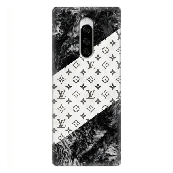 Чехол с рисунком «LV на белом» для Sony Xperia 1 Чехол с рисунком «LV на белом» для Sony Xperia 1