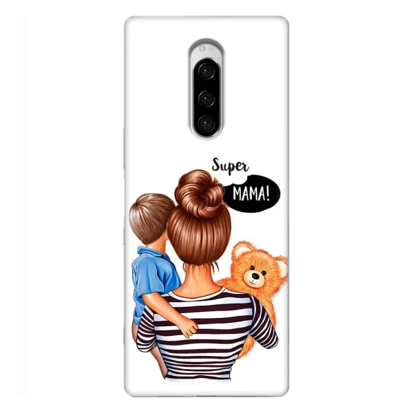 Чехол с рисунком «Мама и сын» для Sony Xperia 1 Чехол с рисунком «Мама и сын» для Sony Xperia 1