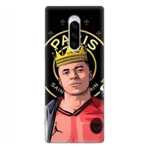 Чехол (TPU) с Футболистом на Sony Xperia 1 (Mbappe King)