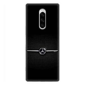 Силиконовый бампер с картинкой машины на Sony Xperia 1 (Mercedes)