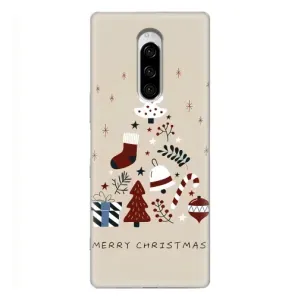 Чехол Санта Клаус для Sony Xperia 1 (Merry Christmas)