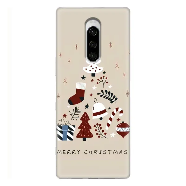Чехол с рисунком «Merry Christmas» для Sony Xperia 1 Чехол с рисунком «Merry Christmas» для Sony Xperia 1