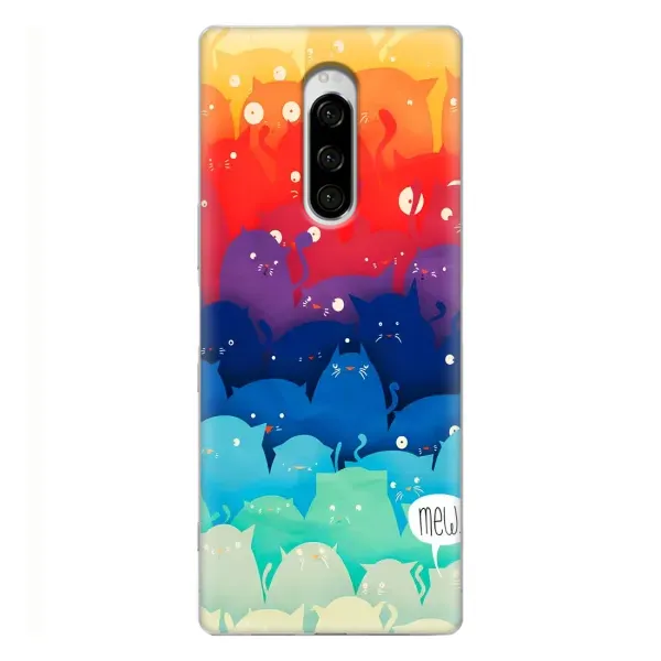 Чехол с рисунком «Mew» для Sony Xperia 1 Чехол с рисунком «Mew» для Sony Xperia 1