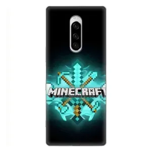 Чехол майнкрафт для Sony Xperia 1 (MineCraft 2)
