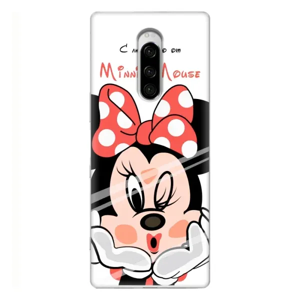 Чехол с рисунком «Minni Mouse» для Sony Xperia 1 Чехол с рисунком «Minni Mouse» для Sony Xperia 1