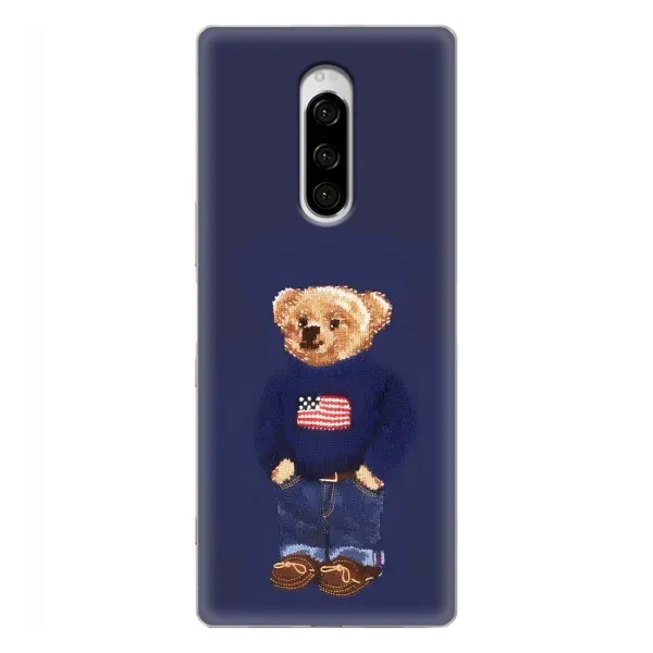 Чехол с рисунком «Мишка USA» для Sony Xperia 1 Чехол с рисунком «Мишка USA» для Sony Xperia 1