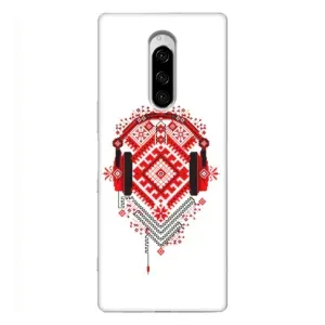 Силиконовый Чехол на Sony Xperia 1 с картинкой Вышиванки (Модная вышиванка)