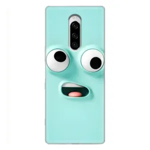 Силиконовые Чехлы (смешные стикеры) для Sony Xperia 1 (Забавное мятное лицо)