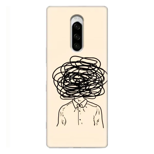 Чехол с рисунком «Мысли» для Sony Xperia 1
