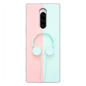 Девчачий Чехол для Sony Xperia 1 (Наушники)