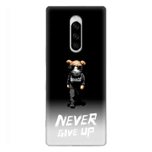Чехол с рисунком «Never» для Sony Xperia 1 Чехол с рисунком «Never» для Sony Xperia 1