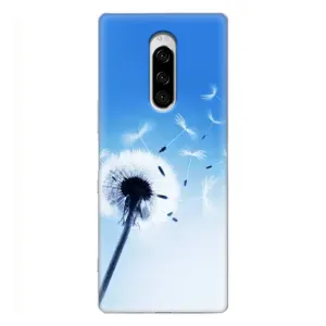 Силіконовий Чохол з кульбабками на Sony Xperia 1 (Кульбабка на блакитному)