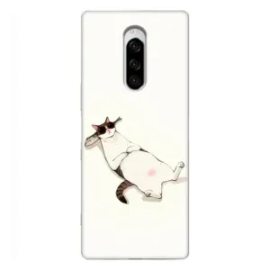 Чехол на тематику: Коты для Sony Xperia 1 (Отдых)