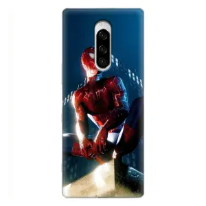Чехол Супергерой Человека Паука на Sony Xperia 1 (Паук на доме)
