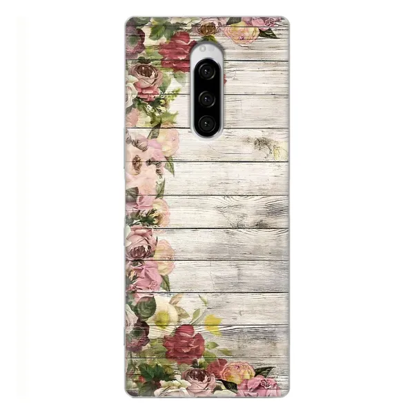 Чехол с рисунком «Плетущиеся цветы» для Sony Xperia 1 Чехол с рисунком «Плетущиеся цветы» для Sony Xperia 1