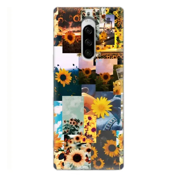 Чехол с рисунком «Подсолнуховый дизайн» для Sony Xperia 1 Чехол с рисунком «Подсолнуховый дизайн» для Sony Xperia 1