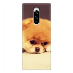Чехол (ТПУ) Милые собачки для Sony Xperia 1 (Померанский шпиц)