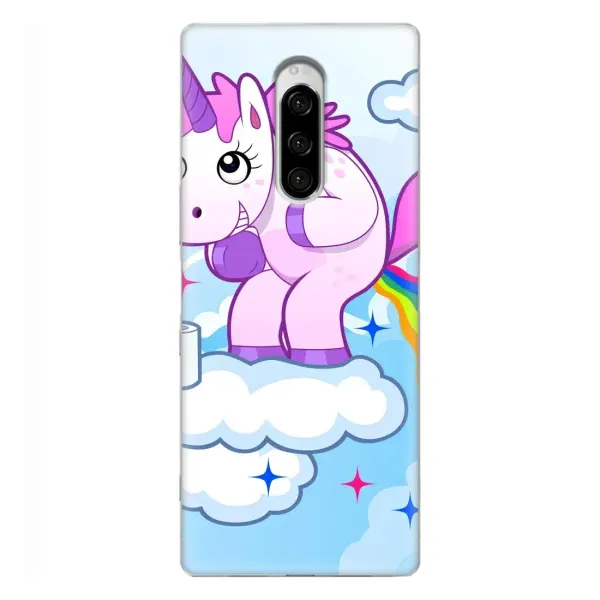 Чехол с рисунком «Радуга единорожка» для Sony Xperia 1 Чехол с рисунком «Радуга единорожка» для Sony Xperia 1