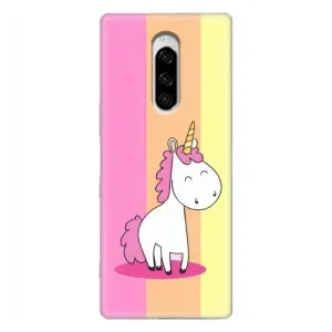 Чехол Unicorn на Sony Xperia 1 (Радужный Единорог)