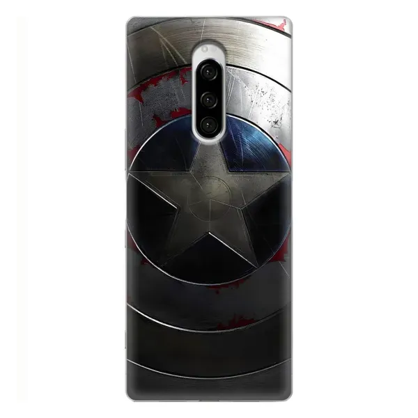 Чехол с рисунком «Ретро Щит Капитана» для Sony Xperia 1 Чехол с рисунком «Ретро Щит Капитана» для Sony Xperia 1