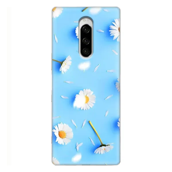 Чехол с рисунком «ромашки на голубом» для Sony Xperia 1 Чехол с рисунком «ромашки на голубом» для Sony Xperia 1