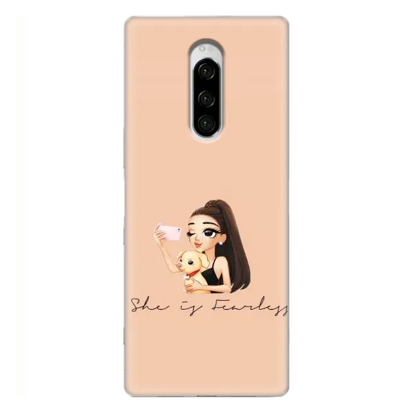 Чехол с рисунком «С собакой» для Sony Xperia 1