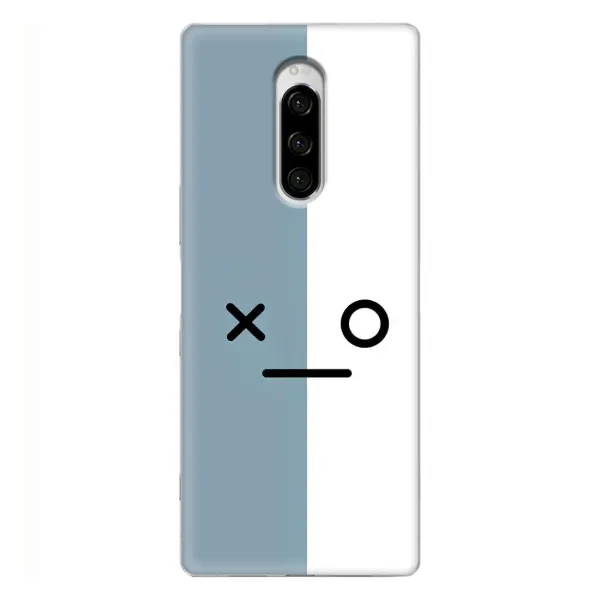 Чехол с рисунком «Серо-белый» для Sony Xperia 1 Чехол с рисунком «Серо-белый» для Sony Xperia 1