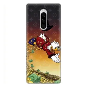 Силиконовый чехол для Sony Xperia 1 (Скрудж Луи Виттон)