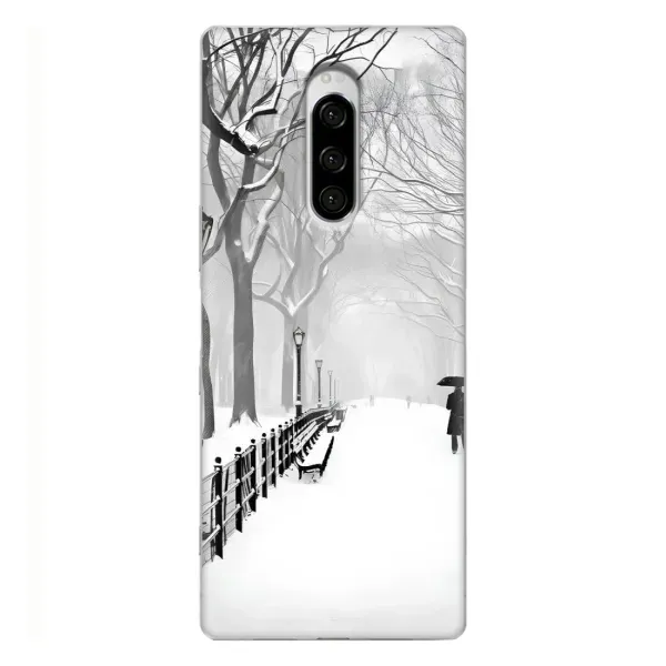 Чехол с рисунком «Снегом замело» для Sony Xperia 1 Чехол с рисунком «Снегом замело» для Sony Xperia 1