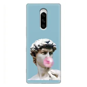 Бампер с принтом Мемы для Sony Xperia 1 (Статуя Давида)