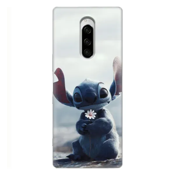 Чехол с рисунком «Стич с цветочком» для Sony Xperia 1 Чехол с рисунком «Стич с цветочком» для Sony Xperia 1