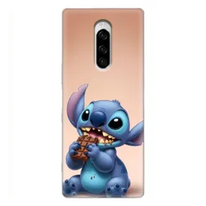 Чехол с рисунком «Стич с шоколадом» для Sony Xperia 1