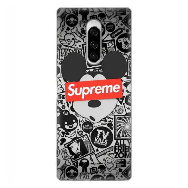 Чехол с рисунком «Supreme Маус» для Sony Xperia 1 Чехол с рисунком «Supreme Маус» для Sony Xperia 1