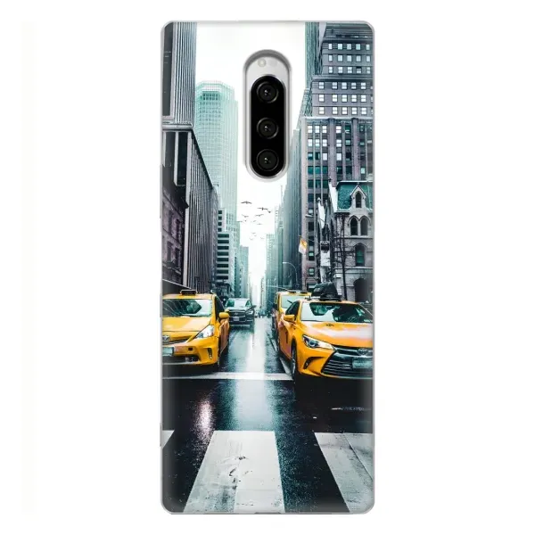 Чехол с рисунком «Такси» для Sony Xperia 1 Чехол с рисунком «Такси» для Sony Xperia 1