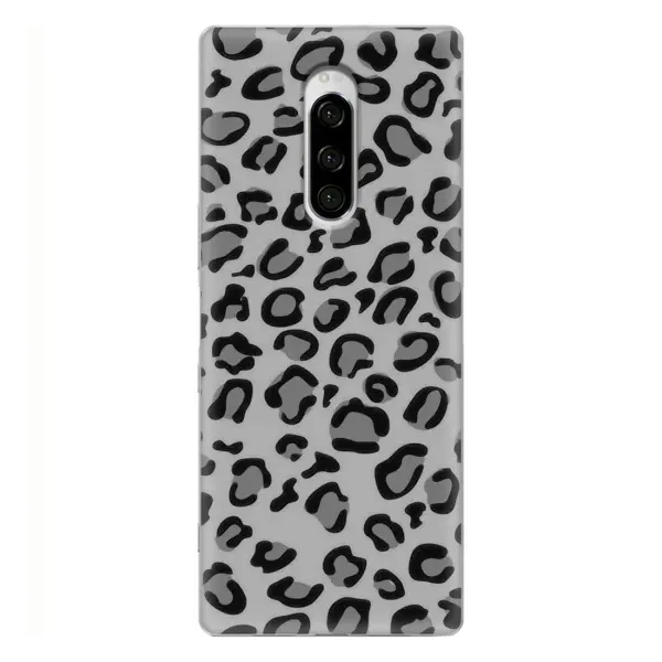 Чехол с рисунком «Темный леопрад» для Sony Xperia 1