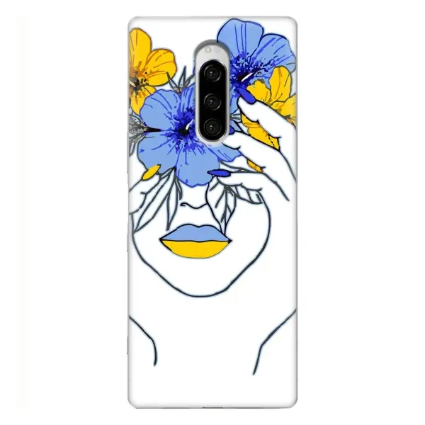 Чехол с рисунком «Украинка на всю голову» для Sony Xperia 1 Чехол с рисунком «Украинка на всю голову» для Sony Xperia 1