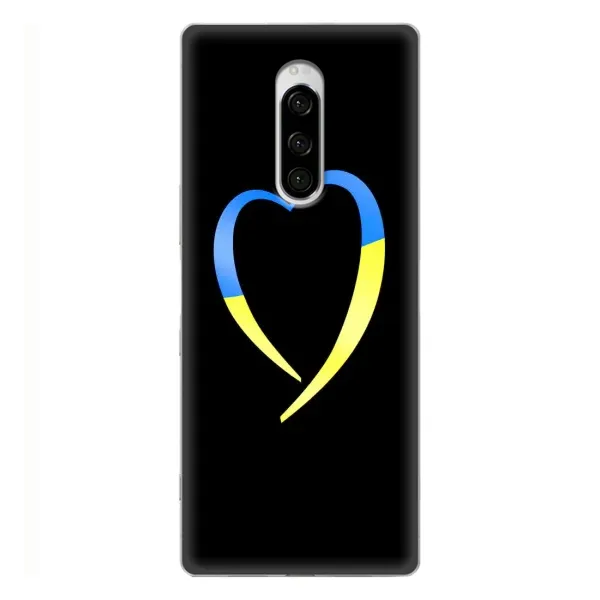 Чехол с рисунком «Украинское сердце» для Sony Xperia 1 Чехол с рисунком «Украинское сердце» для Sony Xperia 1