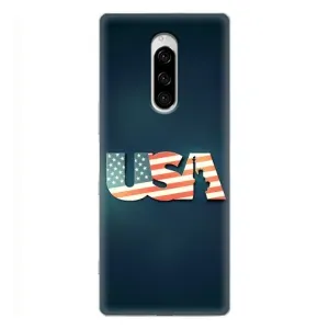 Чехол Флаг USA для Sony Xperia 1 (USA)