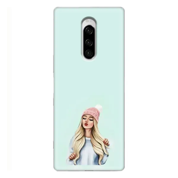 Чехол с рисунком «В шапке» для Sony Xperia 1