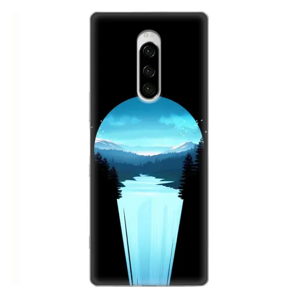 Чохол з малюнком «Синій Водоспад» для Sony Xperia 1 Чохол з малюнком «Синій Водоспад» для Sony Xperia 1