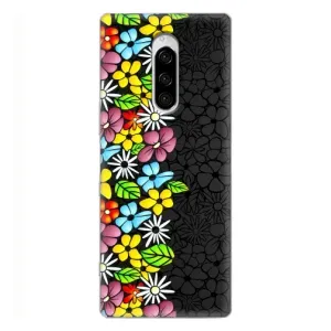 Чохол з Квітами для Sony Xperia 1 (Яскраві квіти)