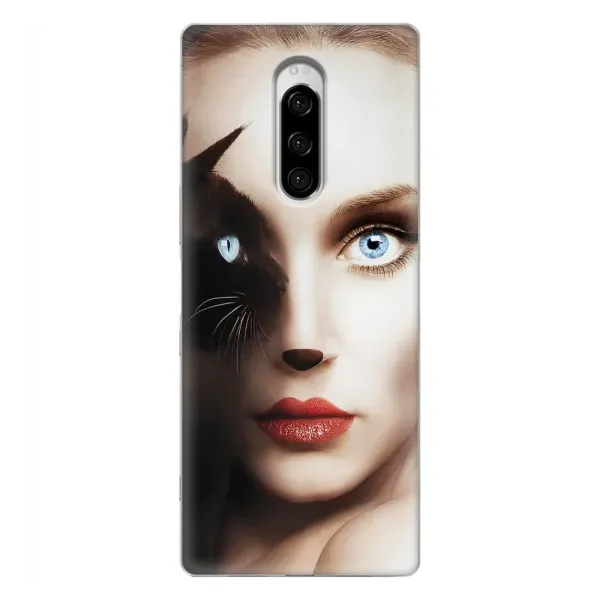 Чехол с рисунком «Женщина кошка» для Sony Xperia 1 Чехол с рисунком «Женщина кошка» для Sony Xperia 1