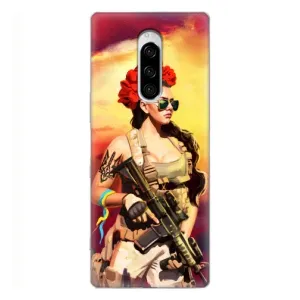 ЗСУ Чехлы (TPU) для Sony Xperia 1 (Женщина солдат)