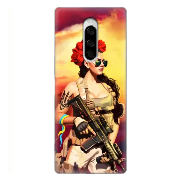Чехол с рисунком «Женщина солдат» для Sony Xperia 1 Чехол с рисунком «Женщина солдат» для Sony Xperia 1