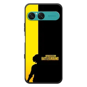 Чехол (TPU) с картинкой "Лого Пабг" на Сони Эксперия 10 Семь (Battlegrounds)