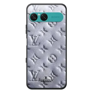 Текстурный Чехол Louis Vuitton для Сони Эксперия 10 Семь (Белый ЛВ)