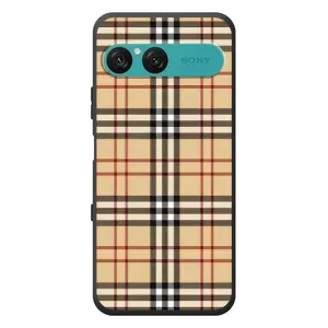 Чехол с Брендами одежды на Сони Эксперия 10 Семь (Burberry стиль)