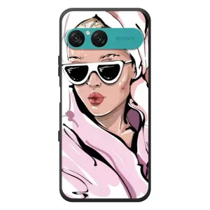 Чехол с картинкой Модные Девчонки Sony Xperia 10 VII (Девушка в халате)