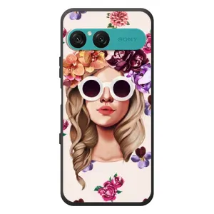 Чехол с картинкой Модные Девчонки Sony Xperia 10 VII (Девушка в очках)